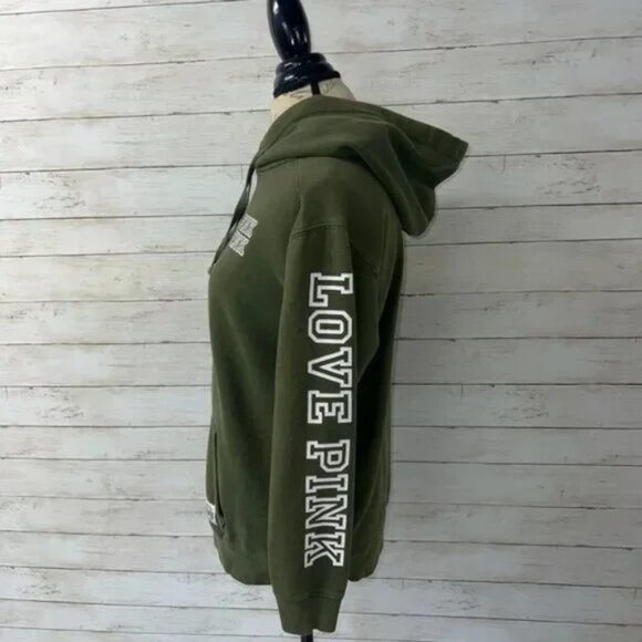 Bundle of 2 PINK Victoria's Secret Green/Pink Casual Long Sleeve Hoodies - Picture 8 of 10